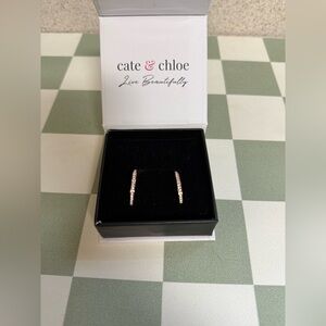 Brand New Cate & Chloe Rose Gold Hoop Earrings